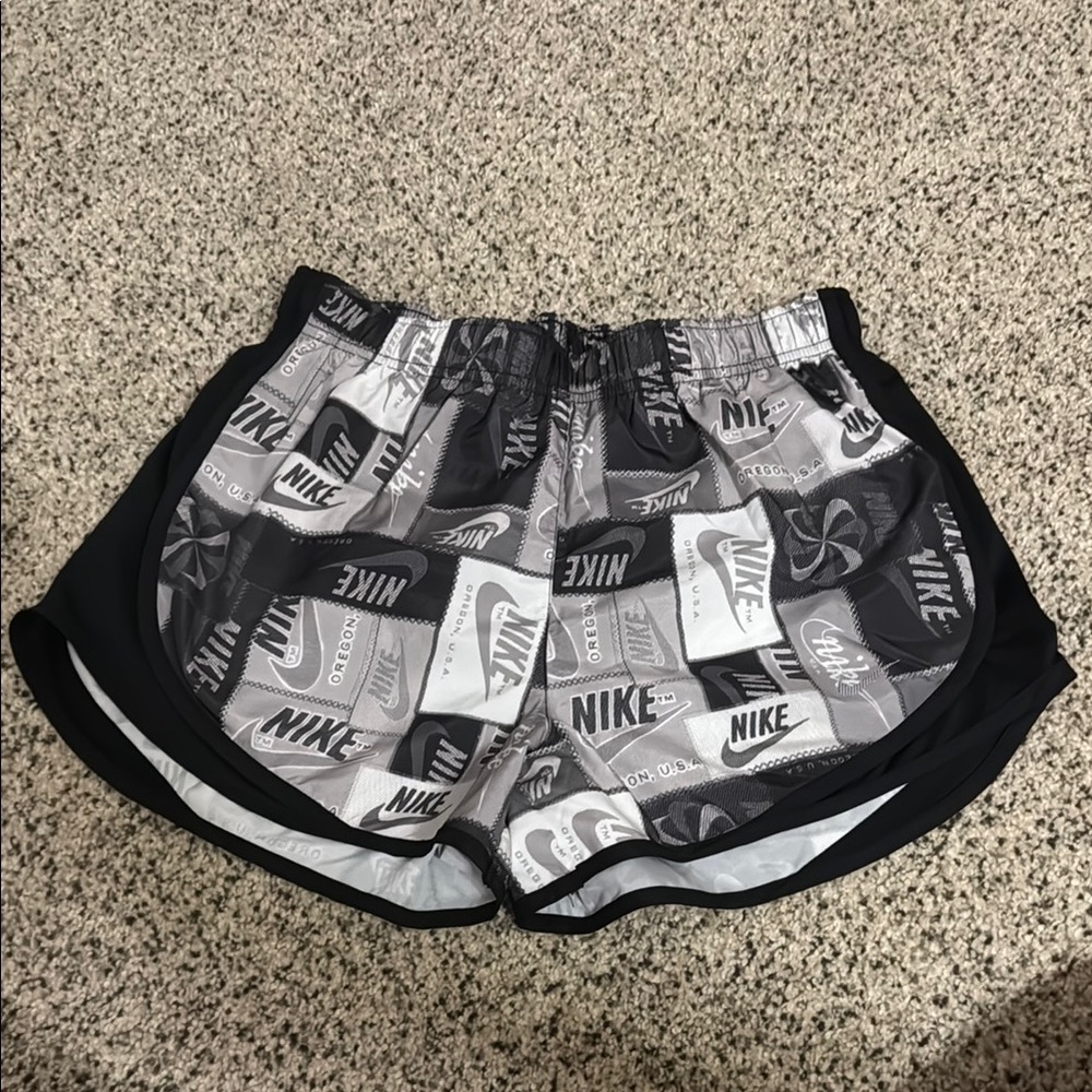 Nike Black and Gray Athletic Shorts